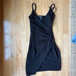 Revamped Black Chemise with Adjustable Straps